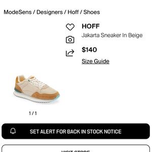 HOFF Jakarta Sneaker in Beige Women's 8